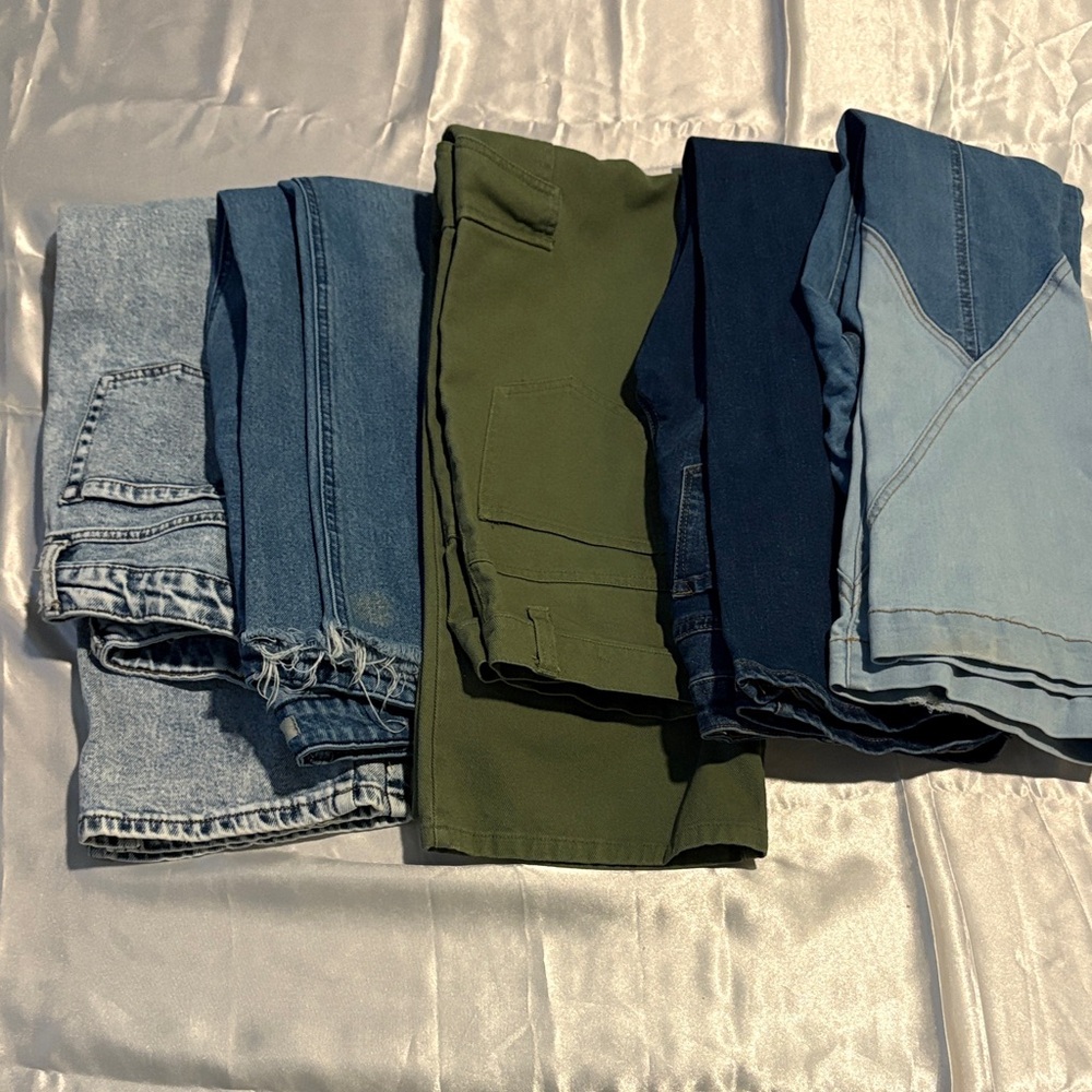 GB Girls Kids Bottoms Jeans - Blue, Green, Light Blue